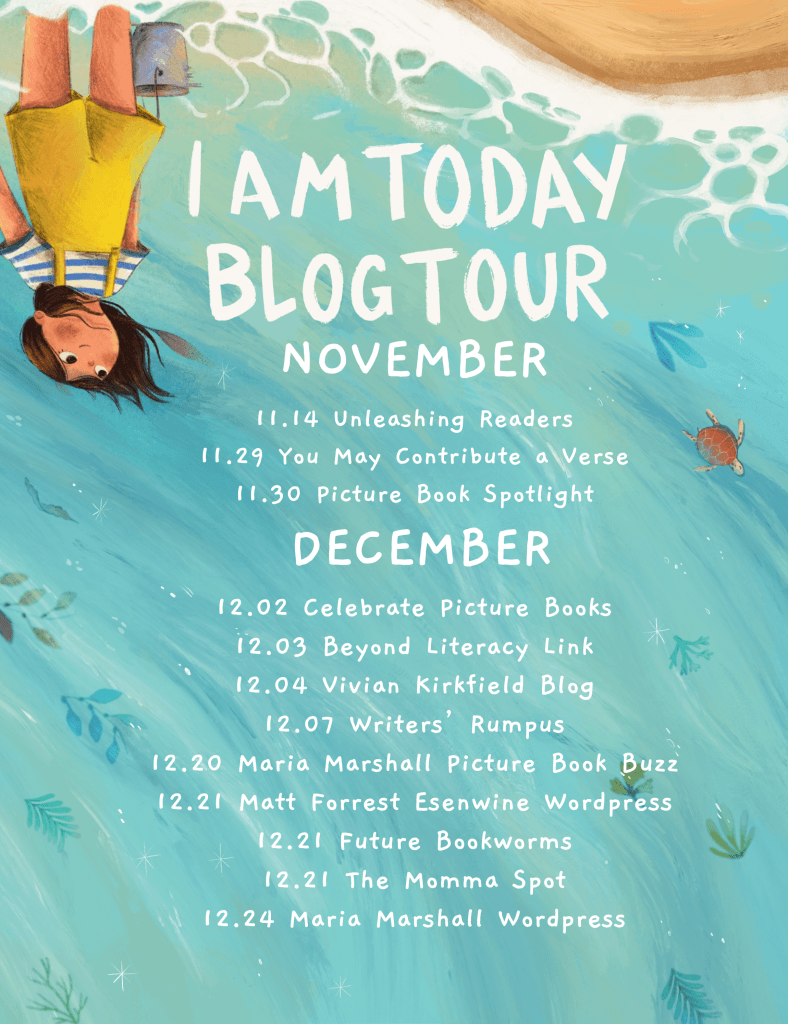 The “I Am Today” blog tour is officially underway! Now if only we had the book…