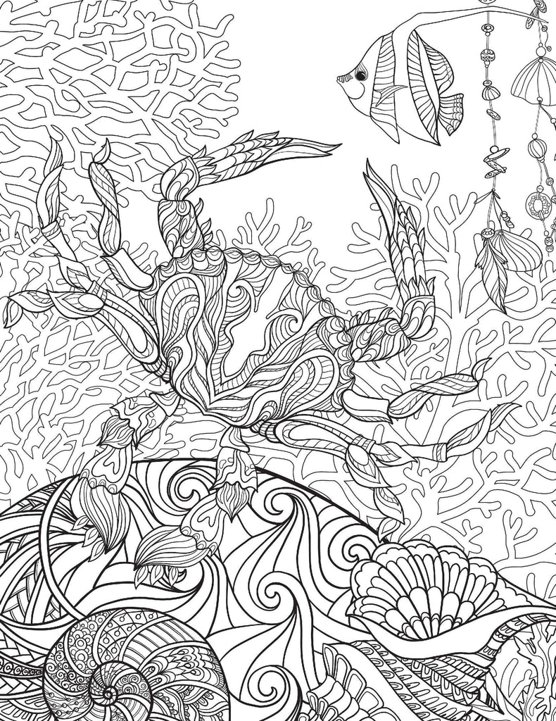 Ocean- Colouring Book for Adults