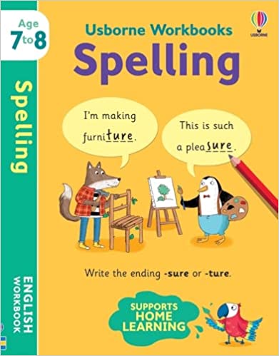Usborne workbooks spelling Age 7-8 years