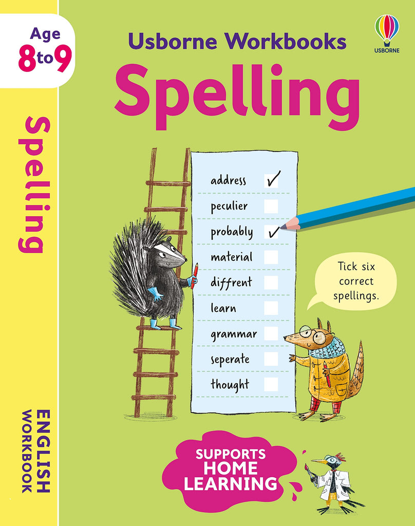 Usborne Workbooks Spelling Age 8-9 years