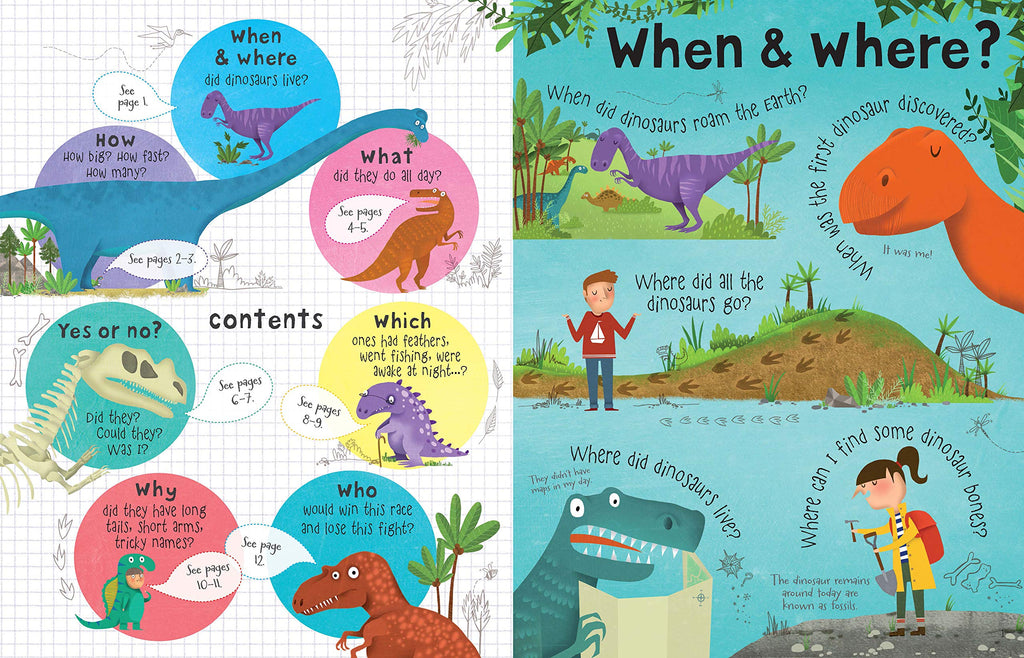 Usborne Lift-the-Flap Questions and Answers about Dinosaurs
