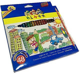 ALWAN 48 Coloured Pencil Coloring & Activity BookyNotes 