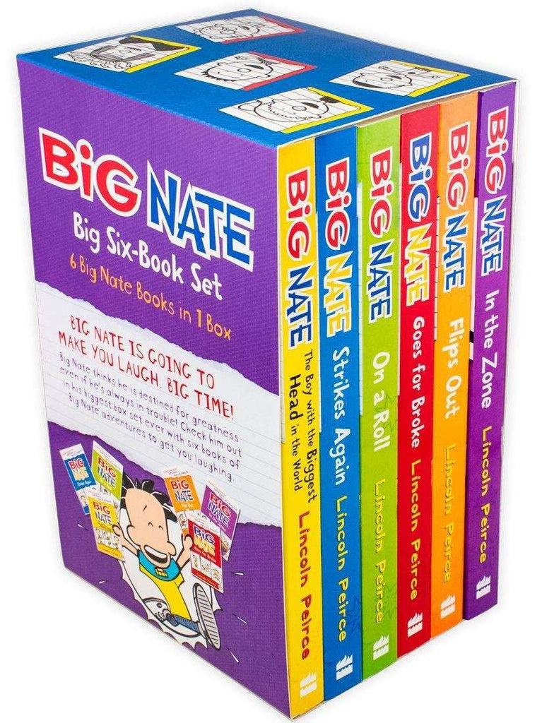 Big Nate 6 Books Young Adult Collection Paperback Box Set 9-12 years BookyNotes 