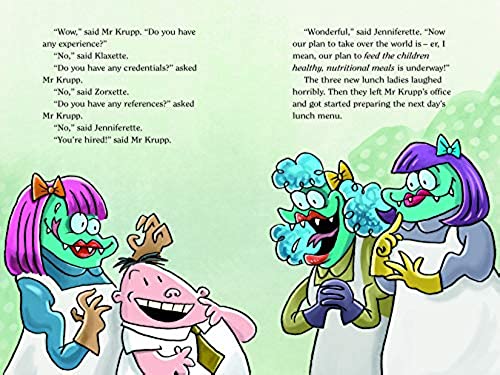 Captain Underpants and the Invasion of the Incredibly Naughty Cafeteria Ladies from Outer Space (and the Subsequent Assault of the Equally Evil Lunchroom Zombie Nerds) #3 Full Color 6-9 years BookyNotes 
