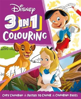 Disney 3 in 1 Colouring Book
