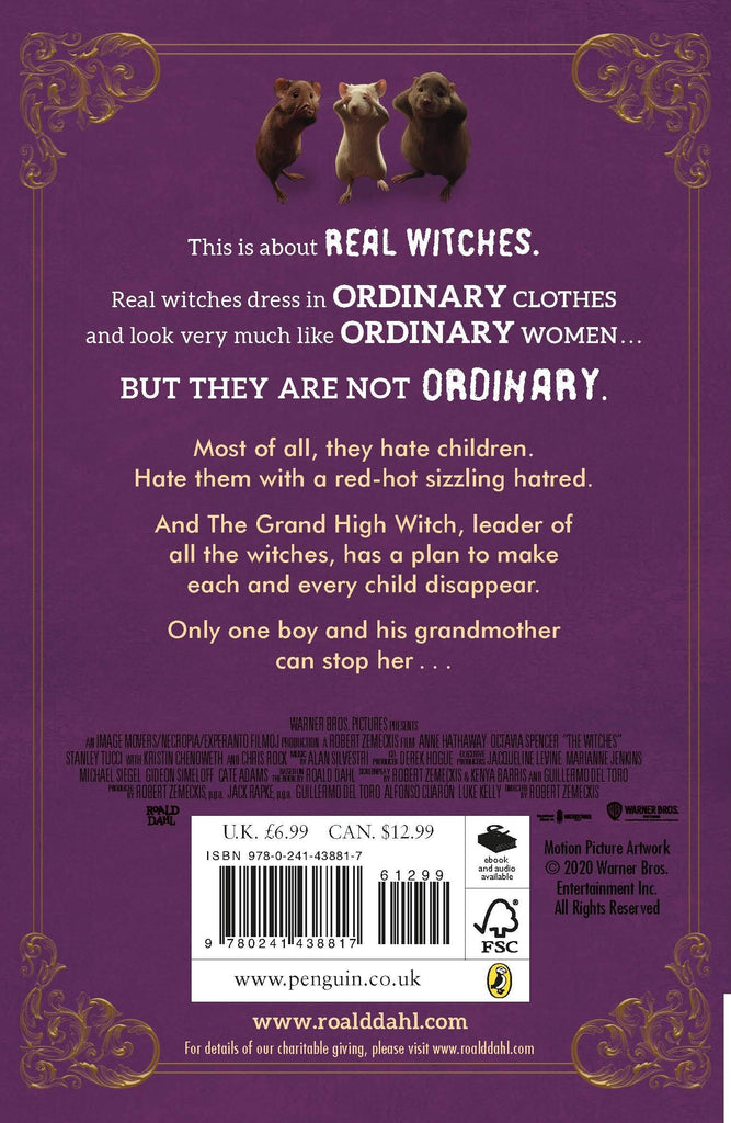 ROALD DAHL The Witches ( Now A Major Motion Picture )