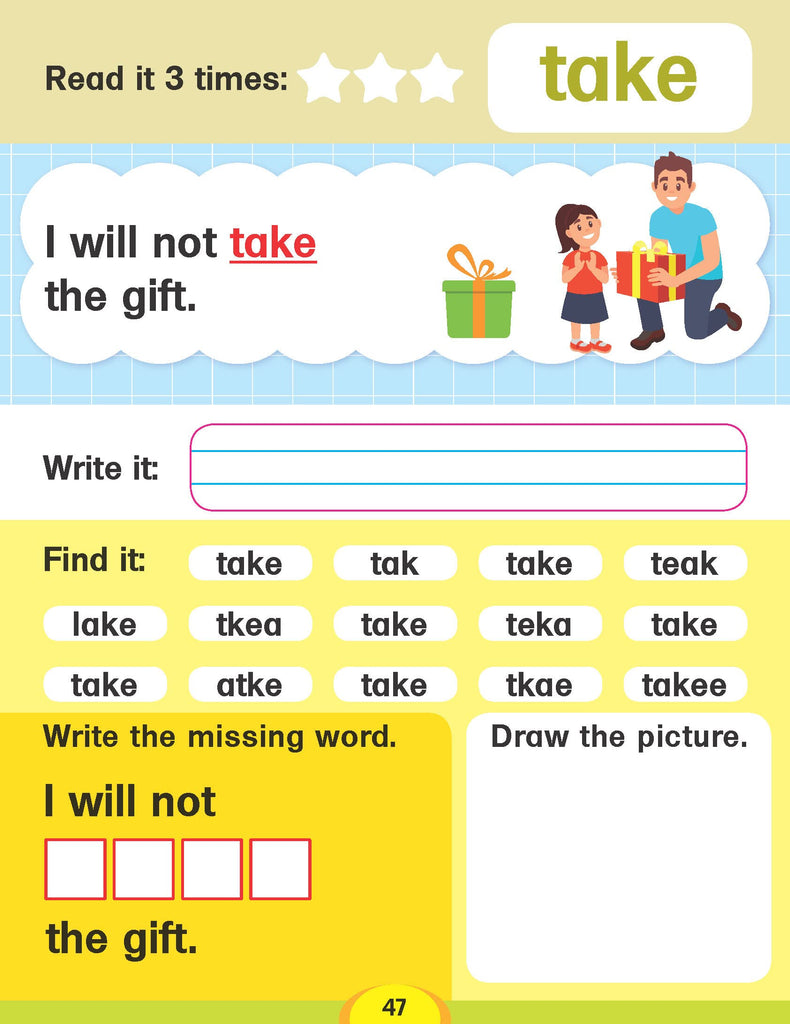 Dolch Sight Words Level 3 for Children Age 4 -8 Years - Simple Words and Activities for Beginner Readers 6-9 years BookyNotes 