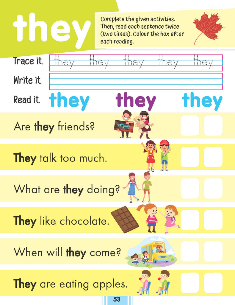 Fluency Sentences Book 2 6-9 years BookyNotes 