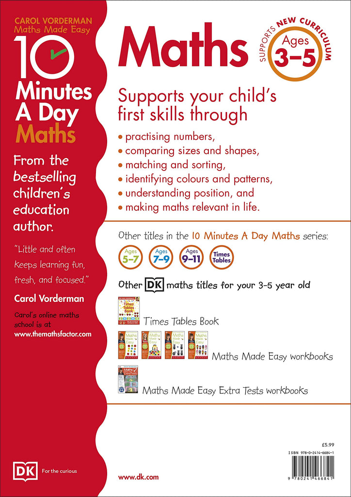 10 Minutes A Day Math Ages 3-5