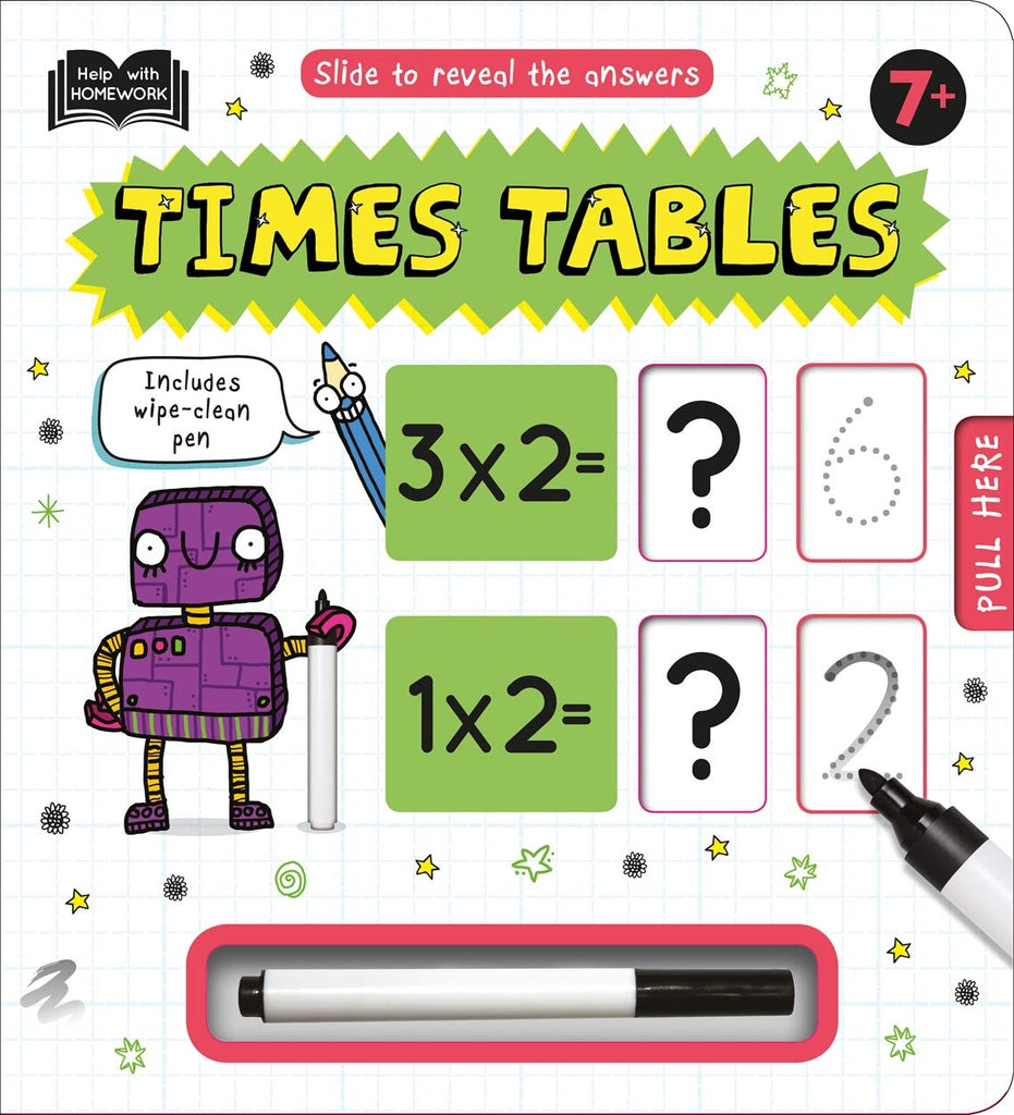 Times Tables Simple 7+ ( Slide to Reveal the Answers )