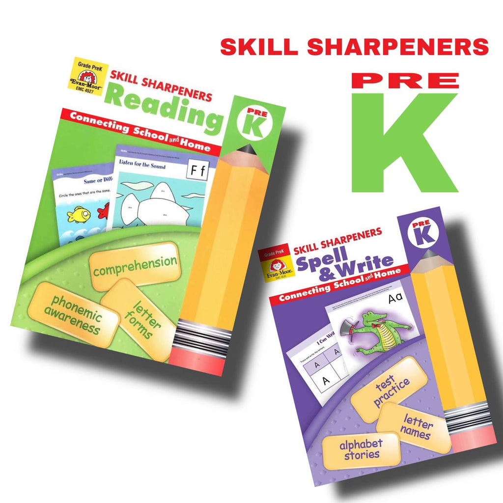 Skill Sharpner Reading Pre-K  -Skill Sharpeners Spell & Write, Pre-K