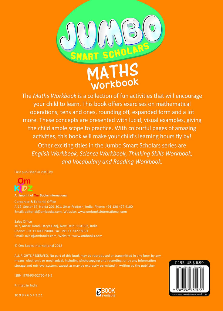 Jumbo Smart `Scholars Maths Workbook 6-9 years BookyNotes 
