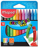 MAPED 12 Colour Peps Wax Coloring & Activity BookyNotes 