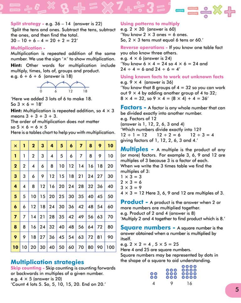 Mental Maths Book #4 Scholar Insight 6-9 years BookyNotes 