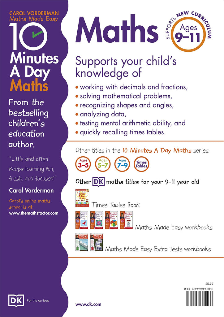 10 Minutes A Day Maths  Ages  9-11