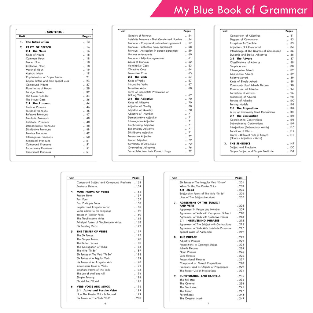 My Blue Book of Grammar 9-12 years BookyNotes 