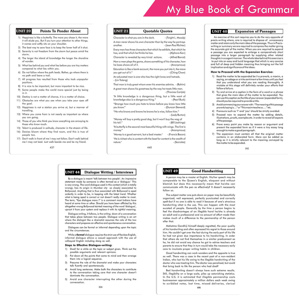 My Blue Book of Grammar 9-12 years BookyNotes 