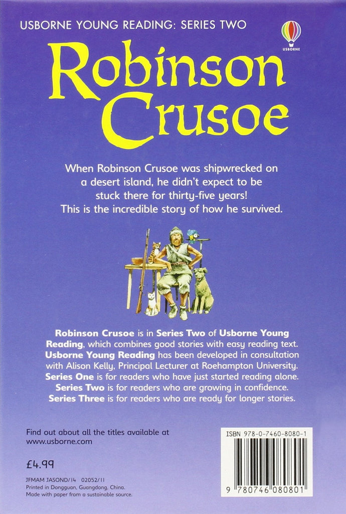 robinson Crusoe ( Usborne Young Reading Series Two ) 9-12 years BookyNotes 