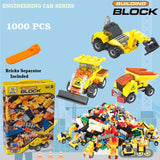 Building Block Engineering Car Series - 1000 PCS